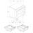 Anser Black 3-Drawer Nightstand