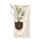 Décoration murale vase en grès de style crème-1025657994