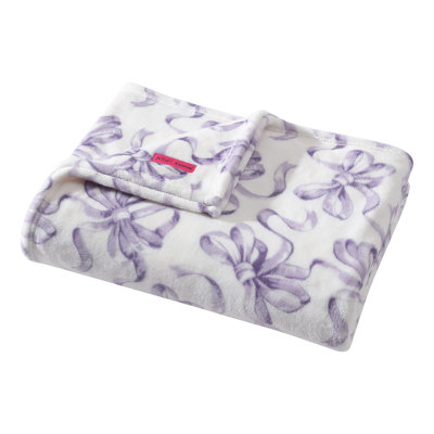 Betsey Johnson Printed Soft Plush Fleece Blankets
