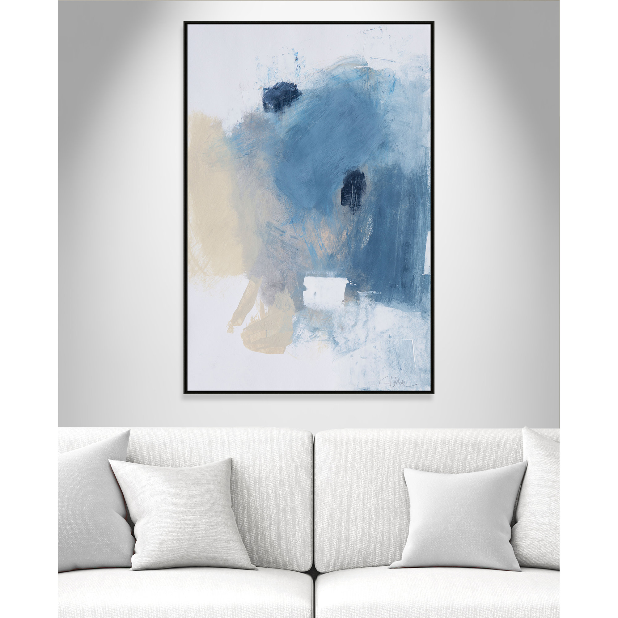 Coastal Carnival I Print by Casa Fine Arts, Espresso Floater Framed Canvas, No Mat, 61.5" H x 41.5" W x 2" D