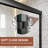 56"-60" W X 72" H Semi-Frameless Double Sliding Shower Door with Tempered Glass and Nano Coating, Matte Black-121282821
