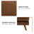29.7''W Upholstered Mid-Century Modern Ottoman,Faux Leather Footrest With Soild Wood Legs, Coffee Table Stool For Living Room, Bedroom, Entryway-19858497