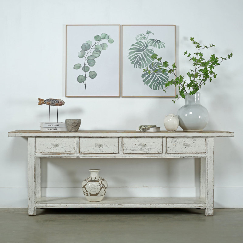 Defranco 91'' Solid Wood Console Table