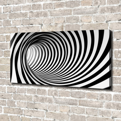 3D Tunnel - Wrapped Canvas Print