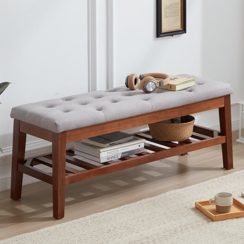 Banc de rangement Jesha, Gris cendré
