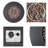40,000 Btu Round Iron Propane Fire Pit With Tank Holder-529970659