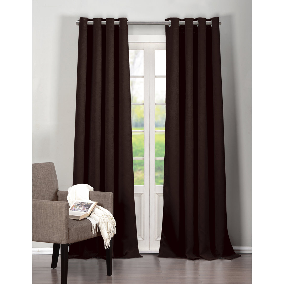 Hardiman Polyester Blackout Curtain Pair (Set of 2) Eider & Ivory™ Curtain 