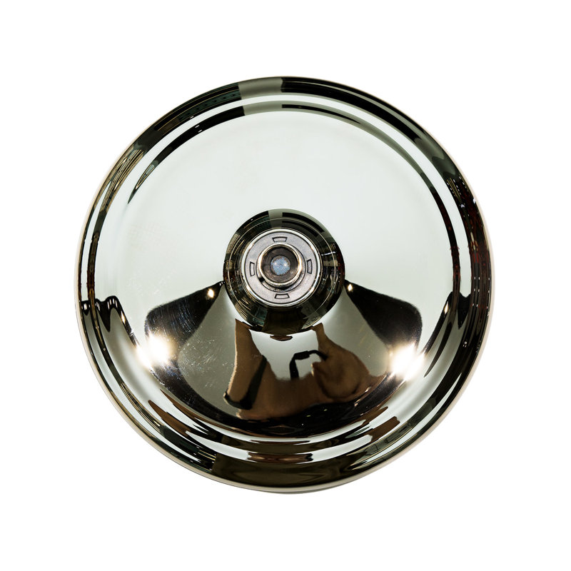 Pomme de douche à fonction de gouttes de pluie ronde 8,8 pouces Kingston, Nickel poli
