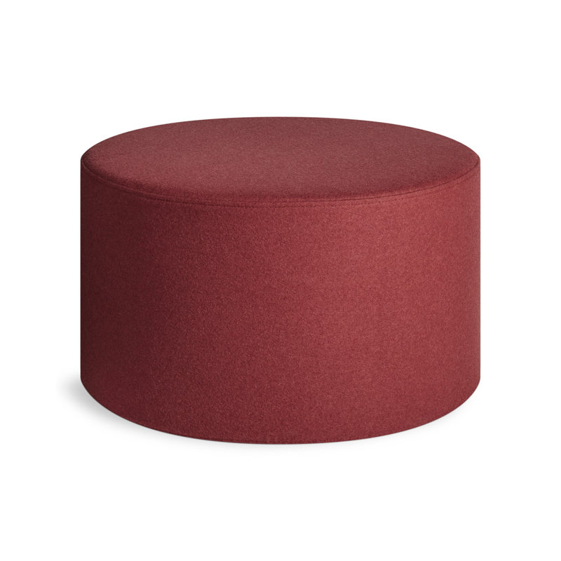 Bumper Round Ottoman, Red