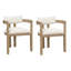 Linen Upholstered Armchair in Beige-304304163-304304172