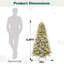 Arbre de Noël artificiel pré-éclairé enneigé-1382419616