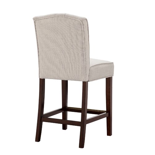 Three Posts™ Cayman Button Tufted Counter Stool & Reviews | Wayfair