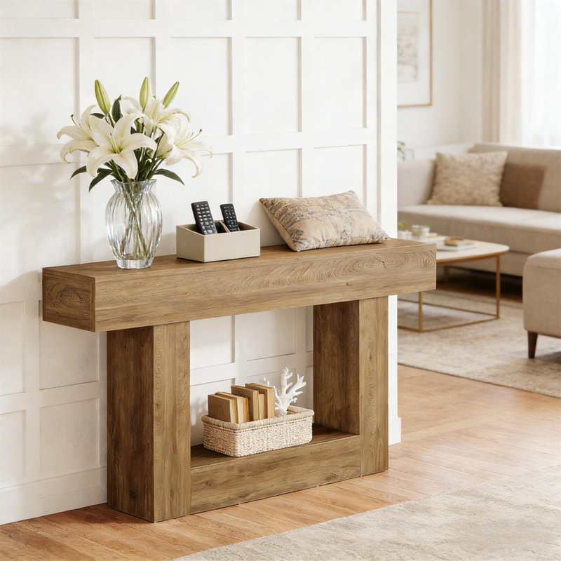 2-Tier Side Table(Only Including Coffee Table), Light Brown