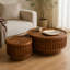 Ensemble de deux tables basses en treillis parfaites pour le salon
