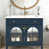 Bleu + lavabo + 2 portes