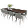 Aunnika 8 - Person Extendable Four Leg Dining Set
