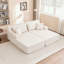 Canapé-lit rembourré avec coussin et coussins moelleux-346023553