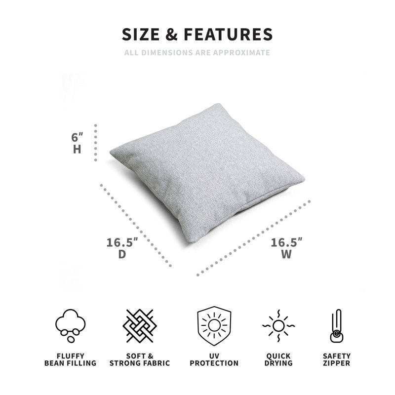 Geometric Reversible Throw Pillow, Ceramic