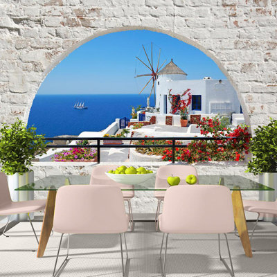 Murale Bartu Summer in Santorini