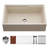 Houzer 33 in  Apron Front Granite Composite Workstation Sink w/ Accessories-102787170