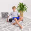 Fauteuil à billes pour enfants, adolescents et adultes - Rempli de perles souples, comprend une housse amovible et lavable à la machine - Plusieurs couleurs, tailles et tissus, y compris nylon doux et toile avec motifs-1446479209-1444740326