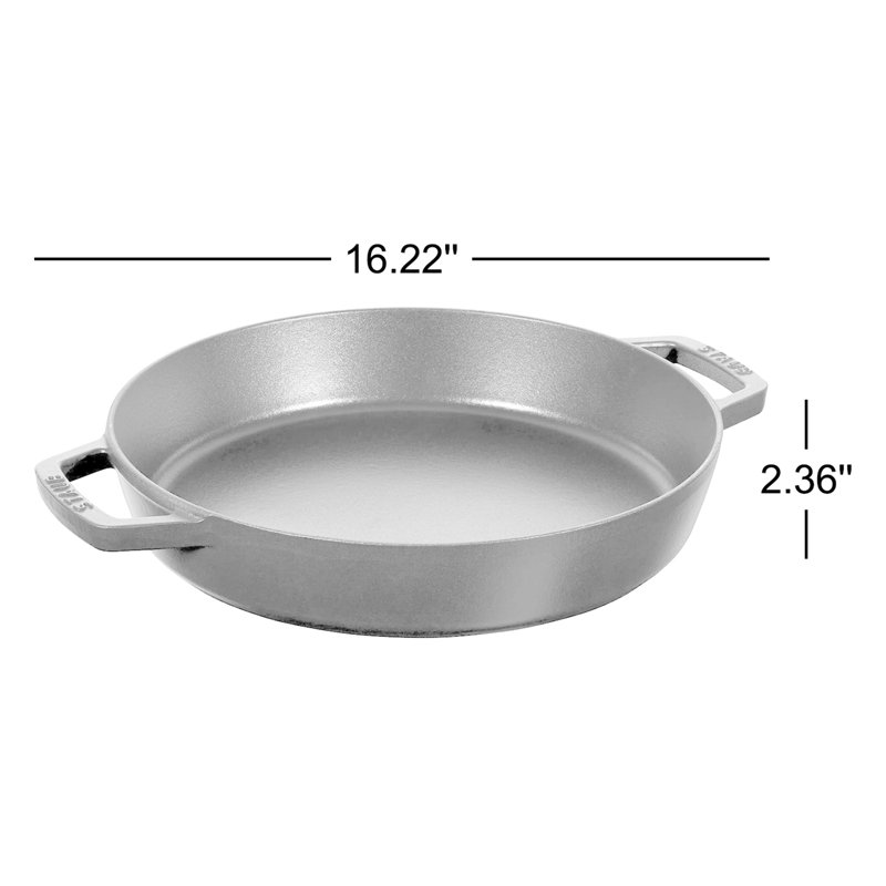 Poêle en fonte antiadhésive 13 po Staub, Noir mat