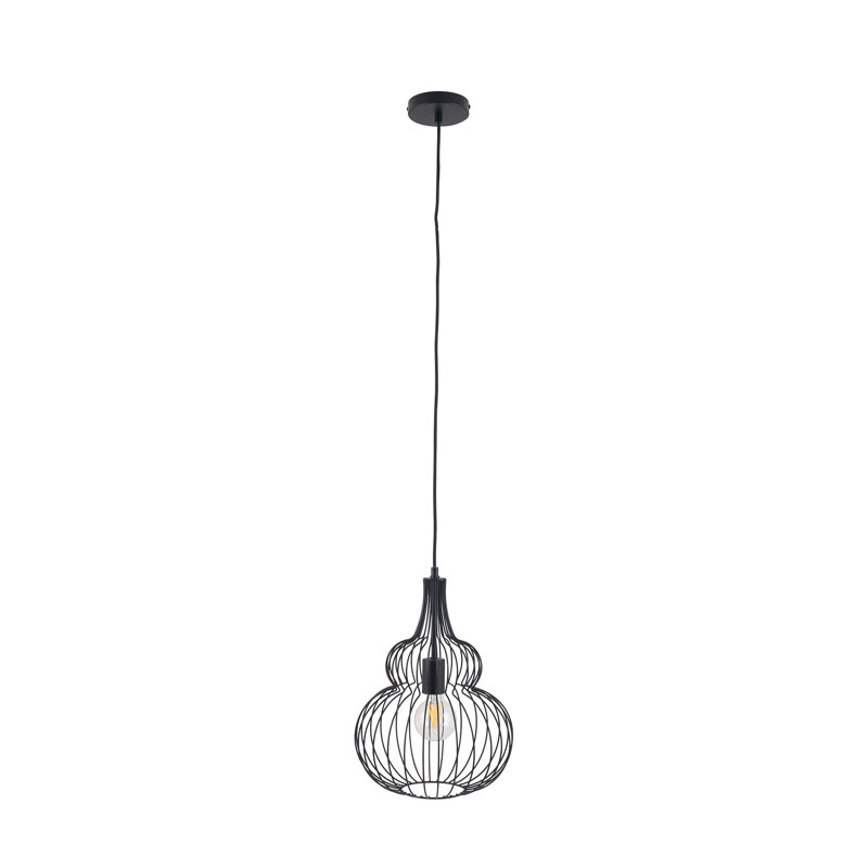 Fresnel 1 - Light Geometric Pendant, Black