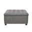 Repose-pieds de rangement carré capitonné Audel-103897855