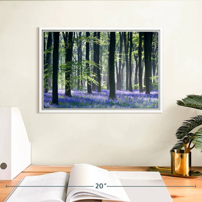 Bluebell Vision, Cadre flottant blanc, 13 po x 9 po