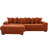 110.75" Modular L Shaped Sofa, Corduroy Fabric Sectional Couch,With A Movable Footstool, Cup Holders,Bring 8 Throw Pillows,Side Pocket,Unfold Into A Bed-959593968