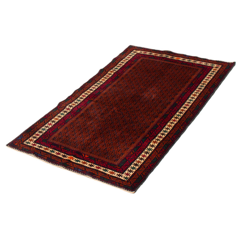 Teimani Brown, Red Rug 3'7" x 6'3"