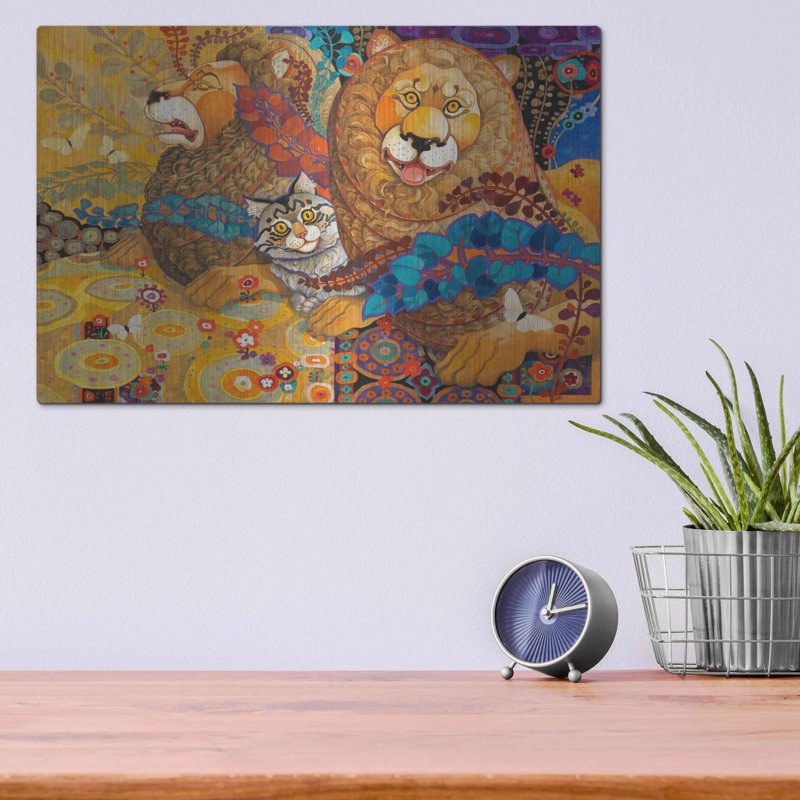 "Tapisserie Leonine" par David Galchutt, H 12 po x l 16 po