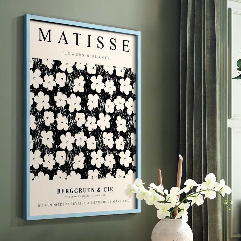 Matisse CCV, reproduction encadrée - bois massif, H 10 po x l 8 po, Île Seymour Nord, Galapagos