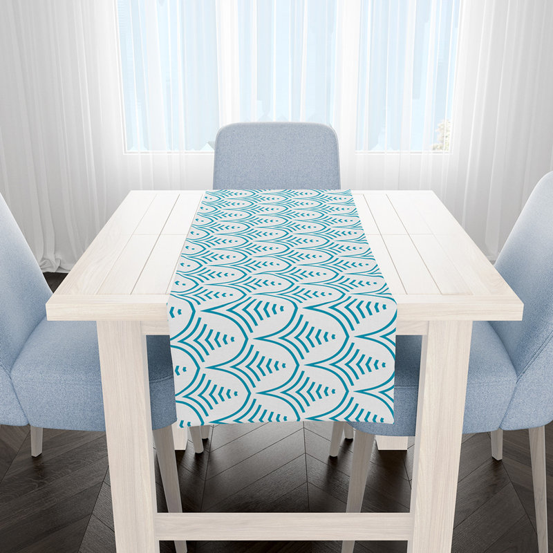 Chemin de table Teignmouth, Bleu menthe