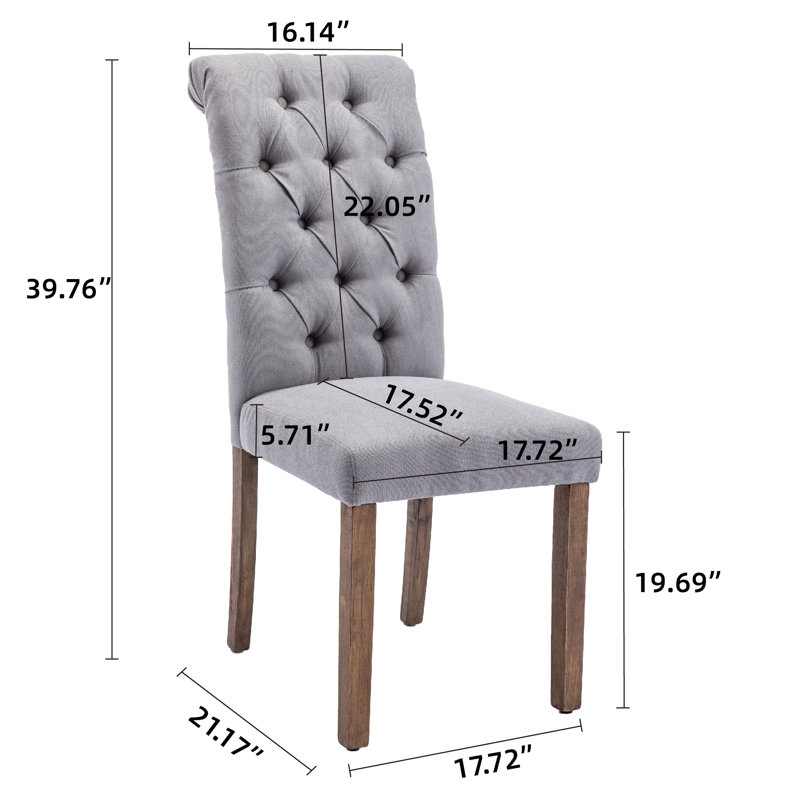 Chaise d'appoint Tishena, Gris