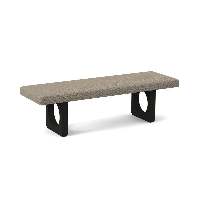 Banc rembourré Void, Espresso, Ivoire filigrane