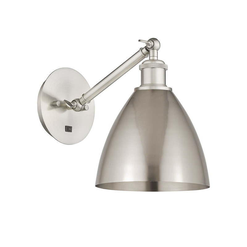 Amenda - nickel brossé satiné - applique réglable, Oui, Argent / nickel poli