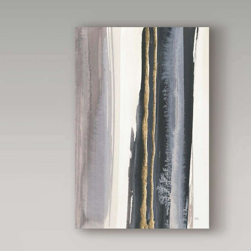 « gilded gris iv crop i », reproduction de peinture à l’acrylique sur toile tendue, H 47 po x l 30 po x P 2 po