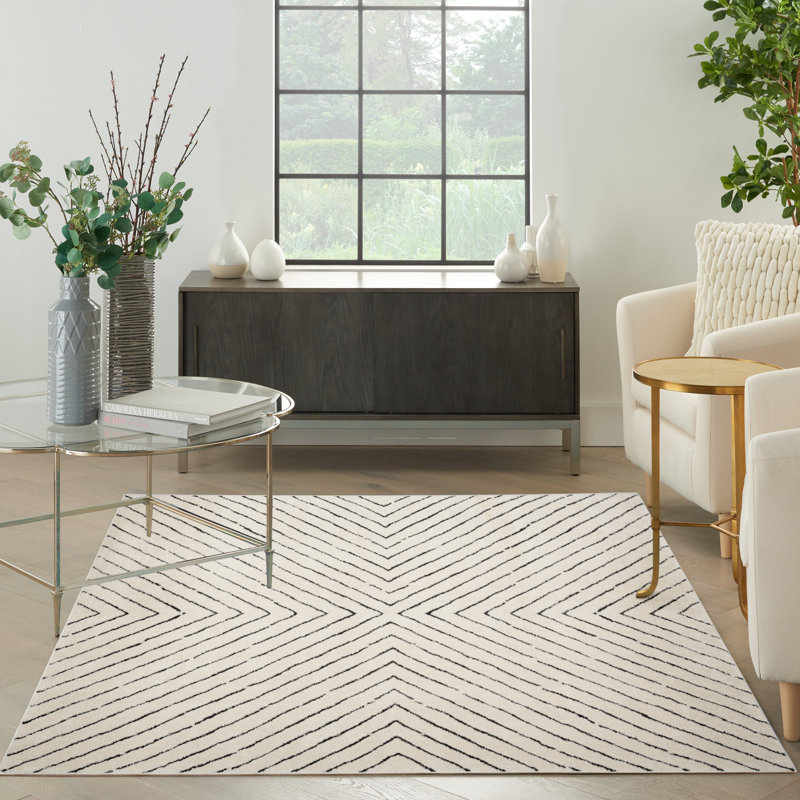 Abstract Area Rug, Rectangle 3'11" x 5'11"