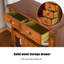 Buffet brun massif et bois manufacturé