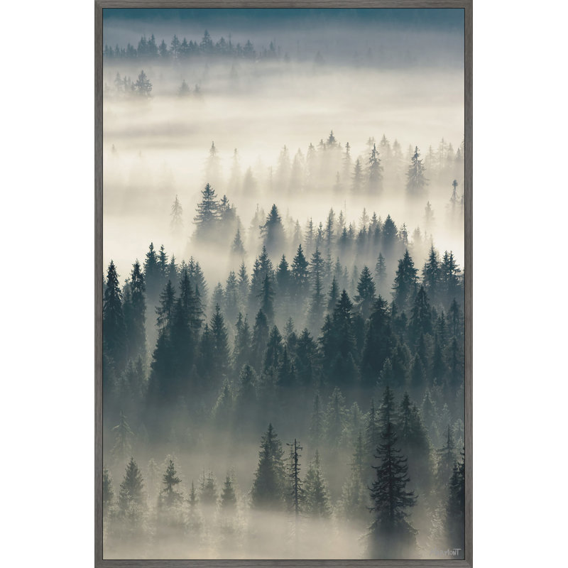Viens dans les bois - Peinture sur toile, Toile sur cadre, Aucun mat, L 12 po x H 18 po x P 1,5 po