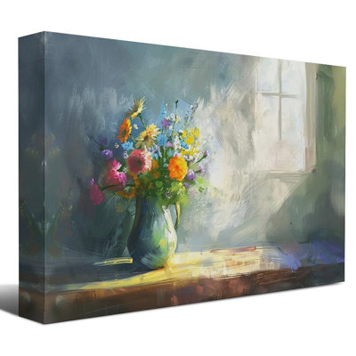 16" x 24" Framed Canvas Wall Art with Wood Frame, Ready to Hang