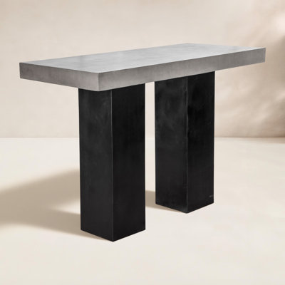 Tori 63'' Concrete Outdoor Bar Table