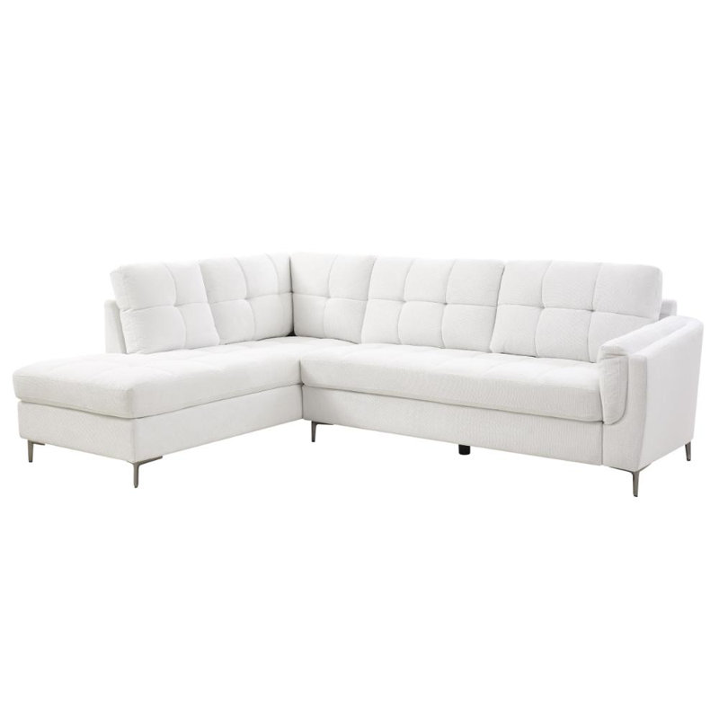 Cassidy 4 Seater Corner Sofa , Left Hand Facing, Cream