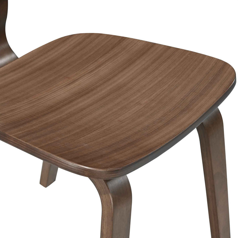 46cm H Solid Wood Side Chair, Walnut
