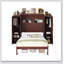 Lit escamotable, lit escamotable en bois avec 2 garde-robes et tablette de rangement, cadre de lit plateforme pliable multifonctionnel pour chambre d'amis, chambre à coucher