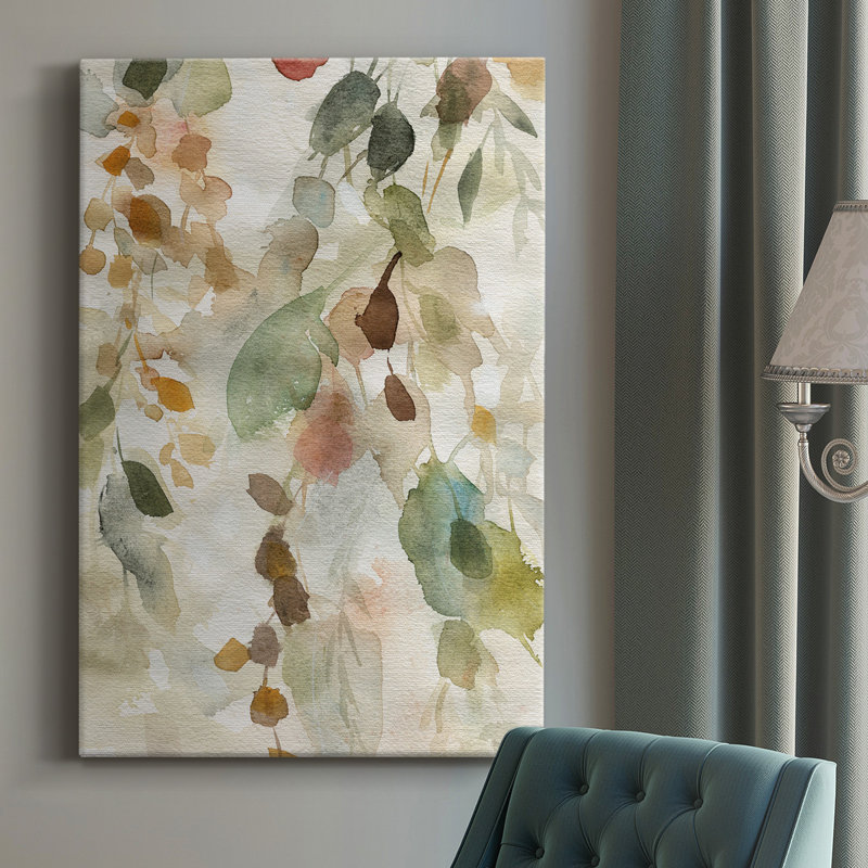 Cascading Nature I, toile tendue avec châssis de qualité supérieure - prête à être accrochée, H 27 po x l 18 po x P 1 po