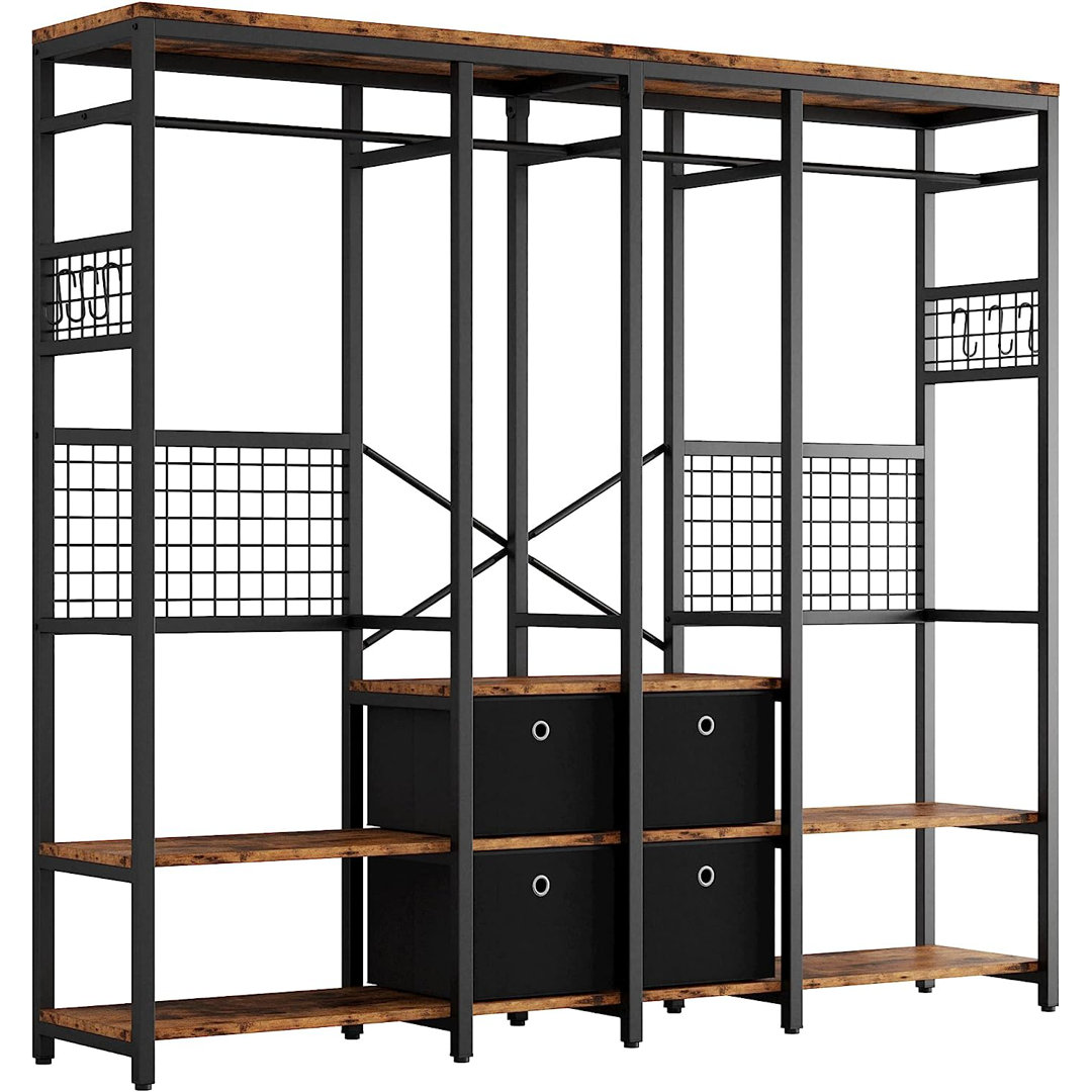 78.7'' Metal Clothing Rack 17 Stories