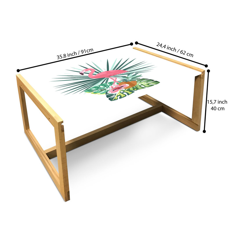 Hildeberto Sled Coffee Table, 40cm H x 91cm W x 62cm D
