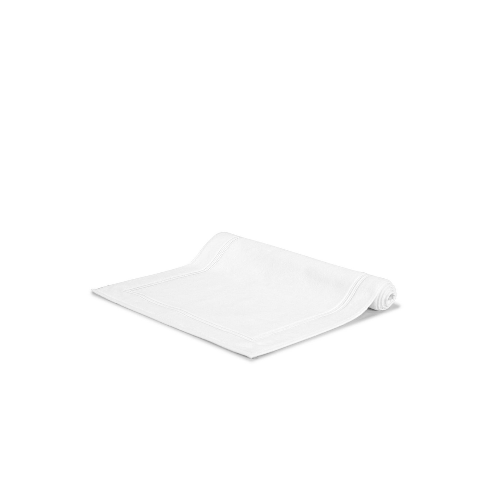 Classic Bath Mat, White/White